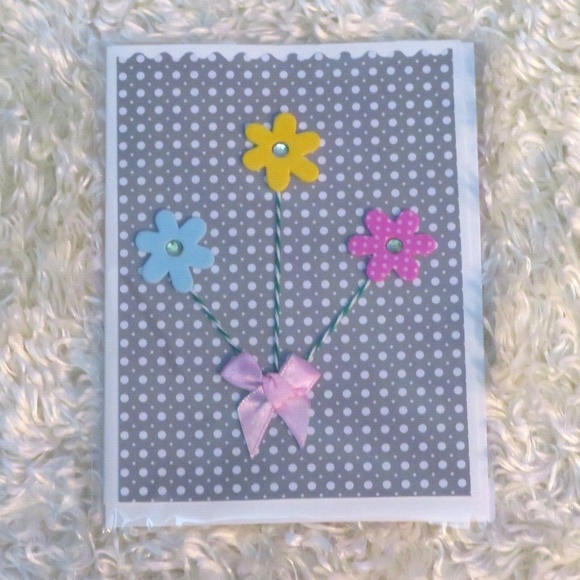 Set of 4 Handmade GET WELL SOON folded cards, 5.5"X4.25", A2 - Picture 4 of 6